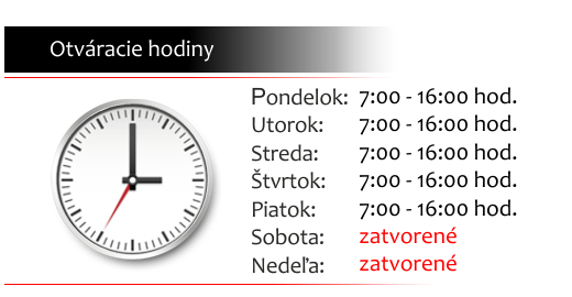 amstek - otváracie hodiny